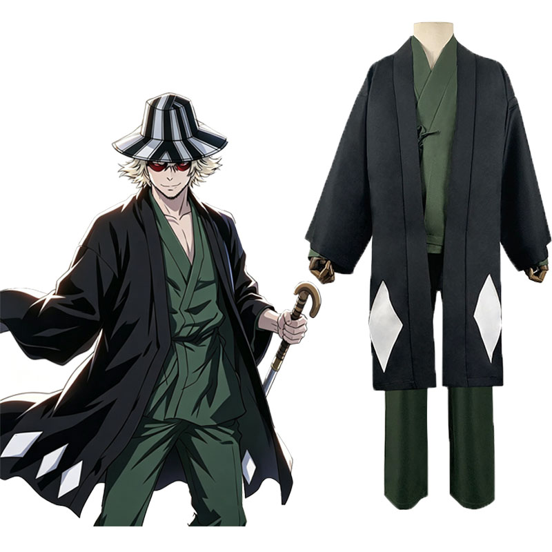 Bleach Captain Coat - Costume de cosplay d'Urahara Kisuke de