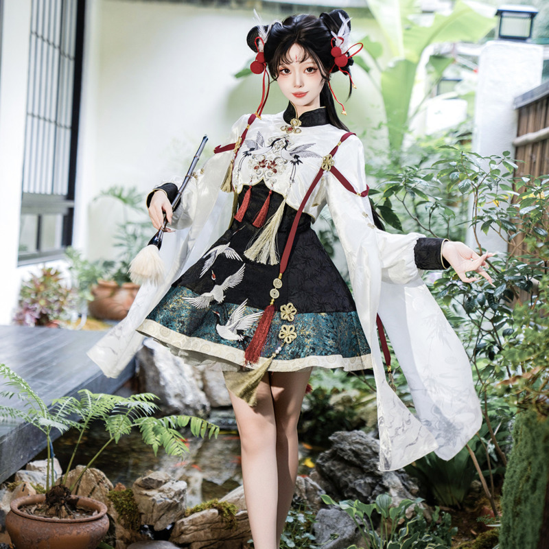 Anime Cosplay Lolita - Ensemble veste et robe style Hanfu