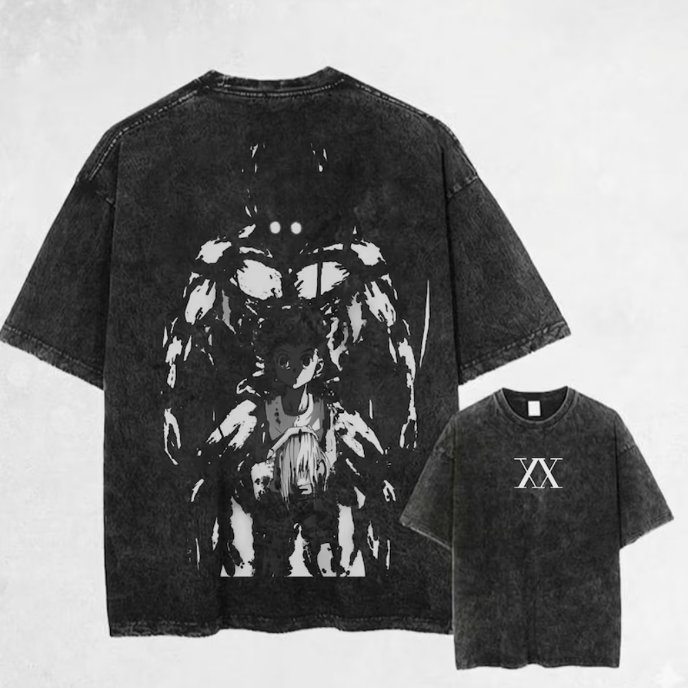 Hunter X Hunter Uniform - T-shirt délavé Hunter X Hunter Killua