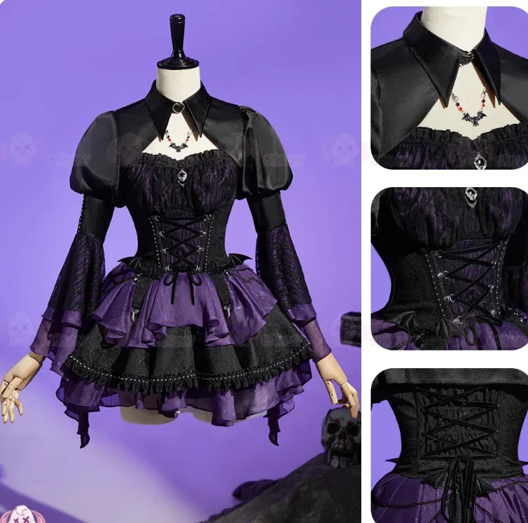 Anime Cosplay Lolita - Uniforme fantaisie d'halloween pour femmes, ensemble