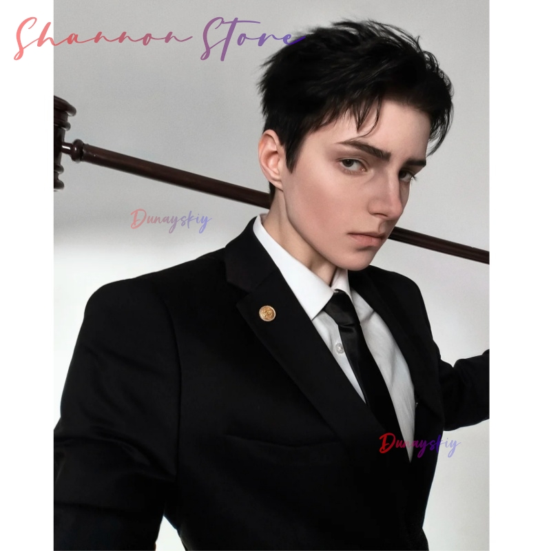 Perruques courtes noires éléga - Cosplay Anime Black Hair avis et prix