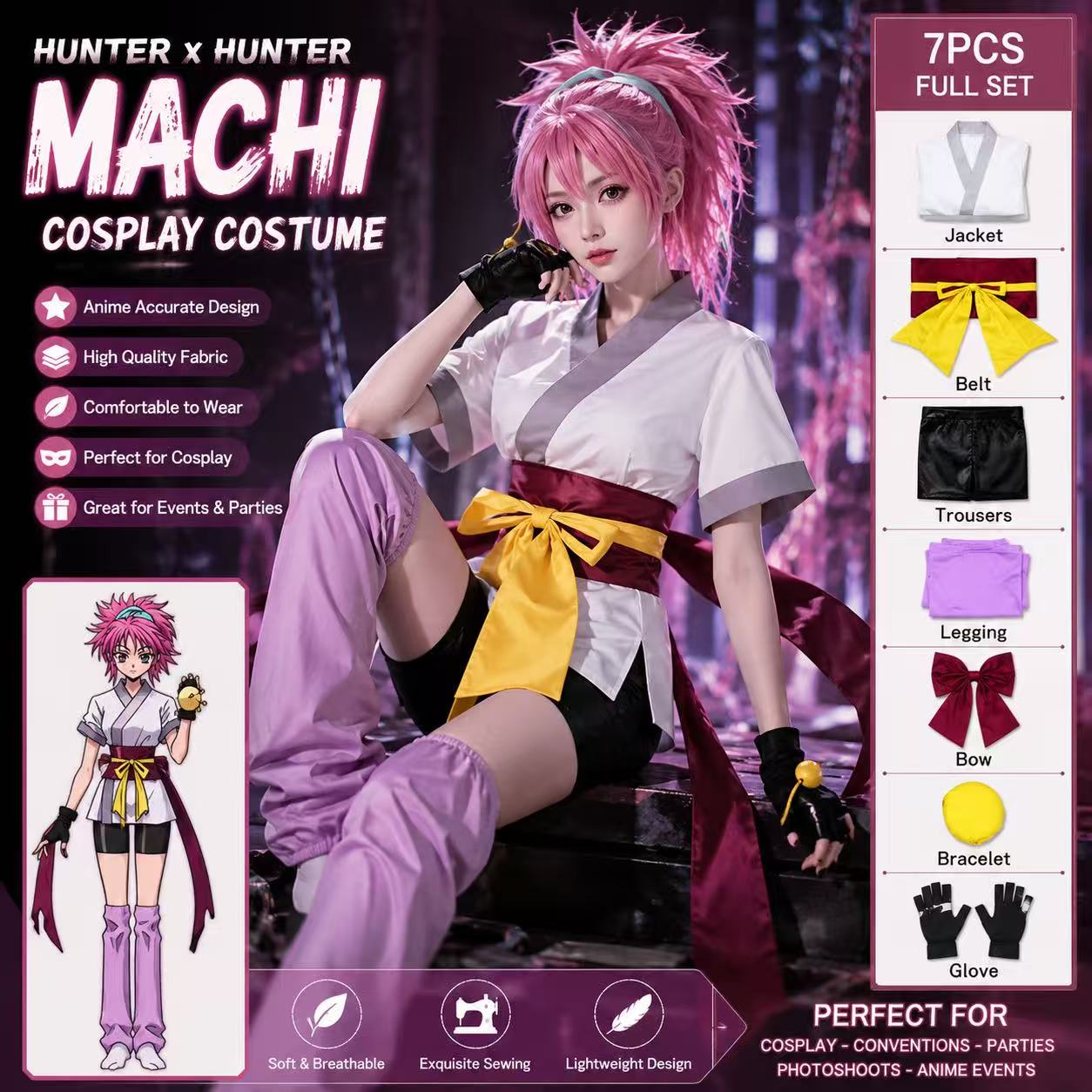 Costume de cosplay Hunter X Hu - Hunter X Hunter Uniform avis et prix